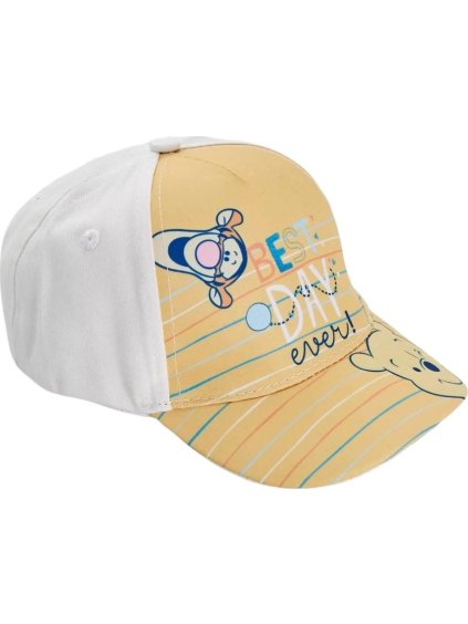 Bielo-žltá chlapčenská šiltovka Winnie the Pooh