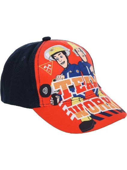 Modro-červená chlapčenská šiltovka Fireman Sam