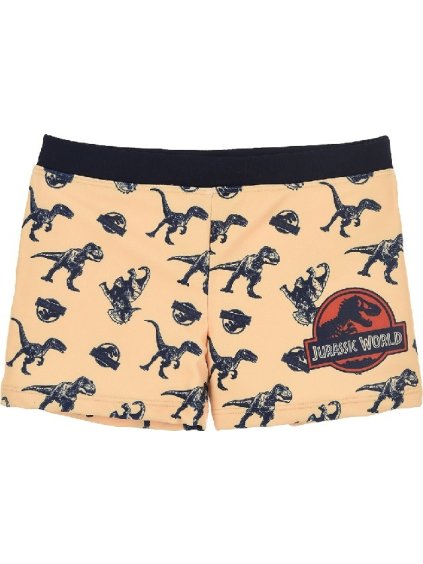 Žlté vzorované chlapčenské plavky Jurassic World