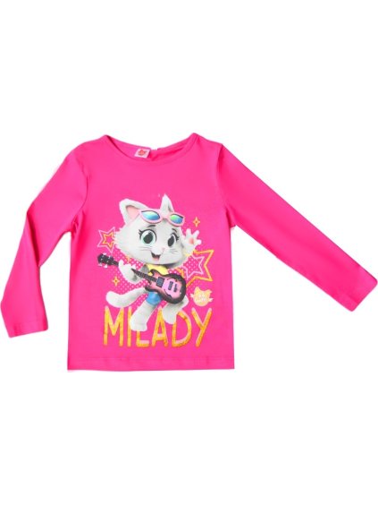 Ružové tričko s dlhým rukávom 44 Gatti