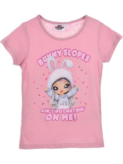 Ružové dievčenské tričko s potlačou Na! Na! Na! Surprise