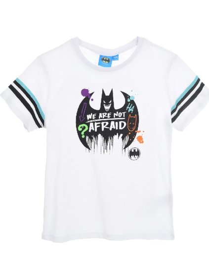 Biele chlapčenské tričko s potlačou Batman