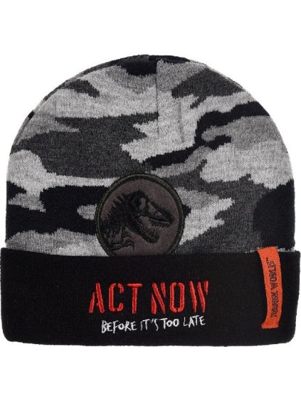 Sivá maskáčová čiapka Jurassic World