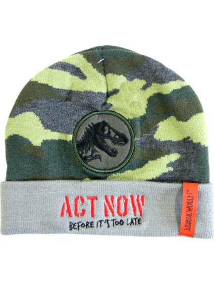 Khaki maskáčová čiapka Jurassic World