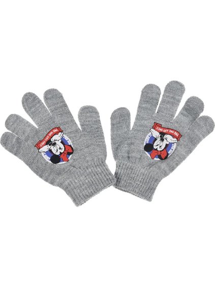 Sivé rukavice Minnie Mouse Disney