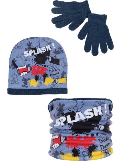 Sivo-modrý chlapčenský set Mickey Mouse Disney