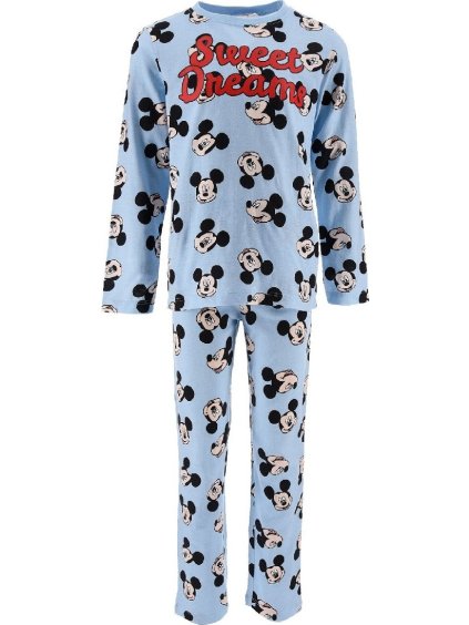 Svetlomodré dlhé pyžamo Disney Mickey Mouse
