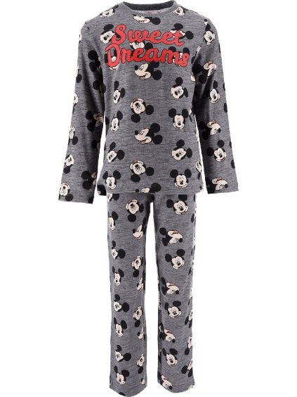 Sivé dlhé pyžamo Disney Mickey Mouse