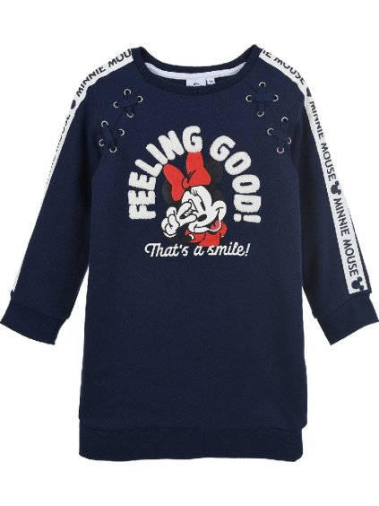 Tmavomodrá dievčenská tunika Disney Minnie Mouse