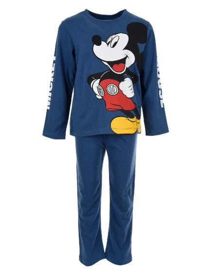 Modré pyžamo s Mickey Mousom