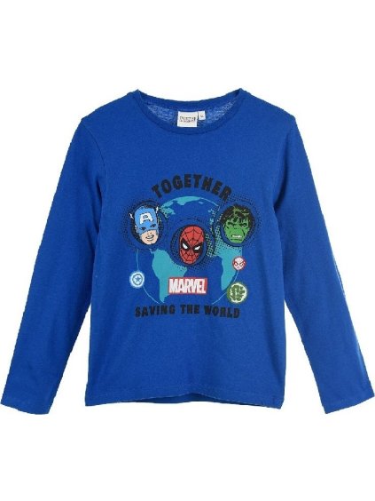 Modré tričko s dlhým rukávom Avengers