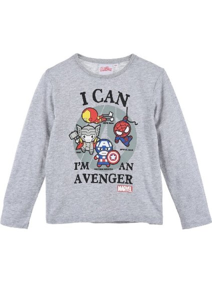 Sivé chlapčenské tričko Avengers