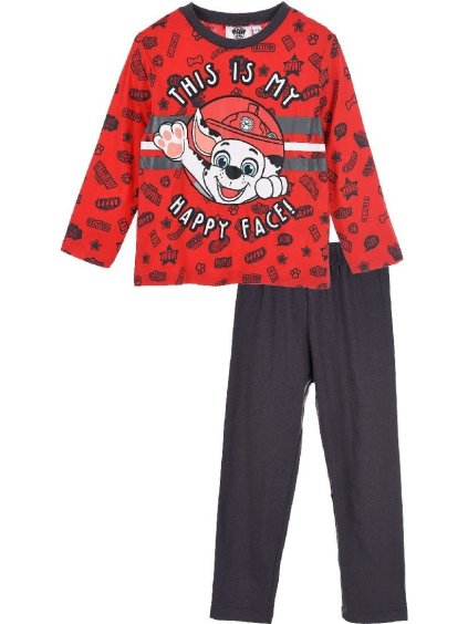 Červeno-sivé pyžamo pre chlapcov Paw Patrol