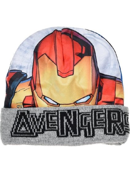 Šedá chlapčenská zimná čiapka Avengers
