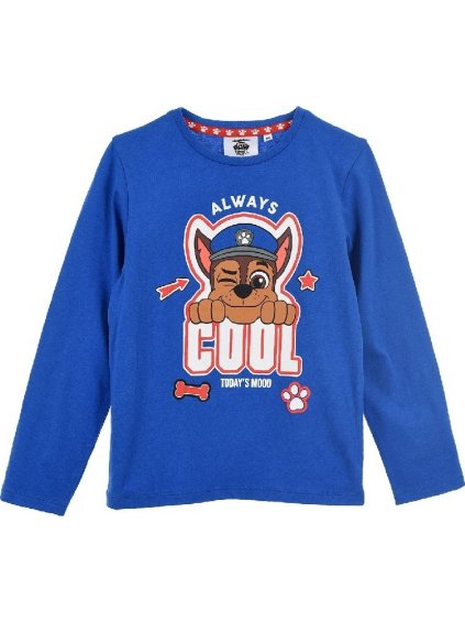 Paw Patrol Modré tričko - dlhý rukáv