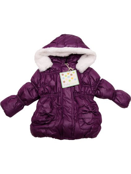 Tricky Tracks Fialová zimná prešívaná bunda