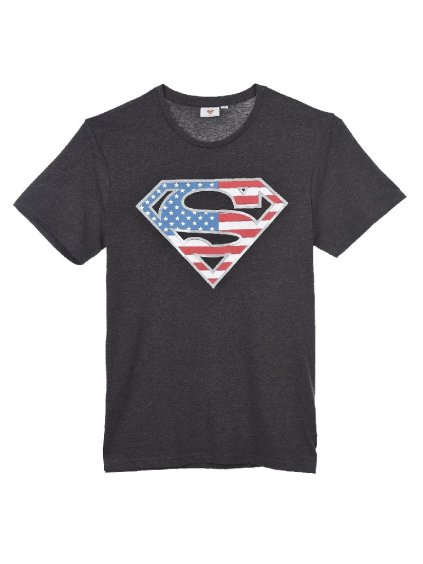 Tmavosivé tričko Superman