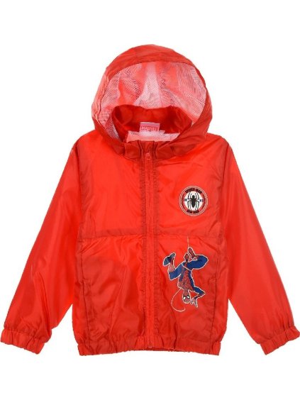 Červená vetrovka Spider-Man