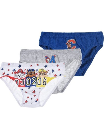 Modro-sivo-biela sada slipov Paw Patrol - 3ks