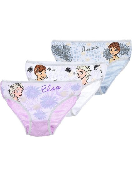Fialovo-bielo-modrá sada nohavičiek Frozen 2 - 3ks
