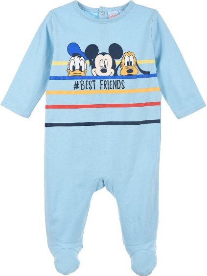 Mickey Mouse svetlo modrý overal