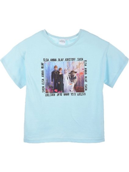 Svetlomodré dievčenské tričko Disney Frozen