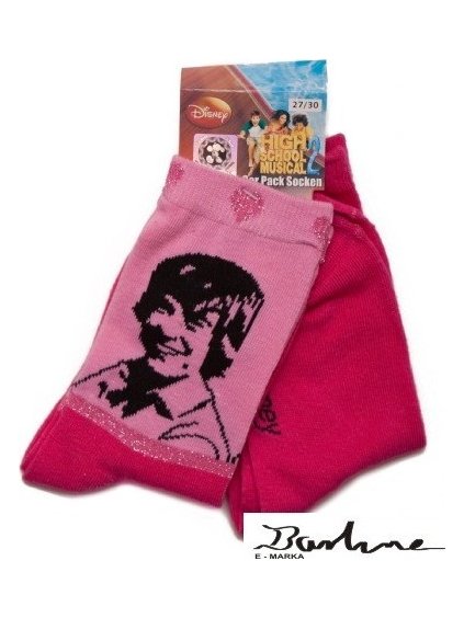 súprava 2 ks dievčenských ponožiek High School Musical