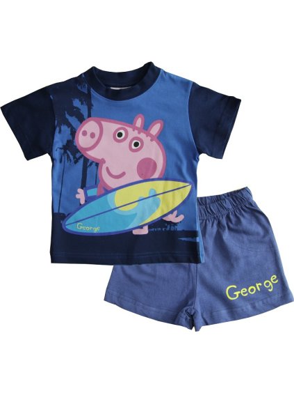 Tmavomodré chlapčenské pyžamo Peppa Pig