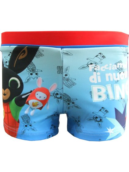 Modré chlapčenské plavky Bing