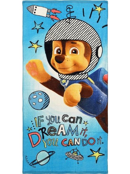 Modrá detská osuška Paw Patrol 70 x 140 cm