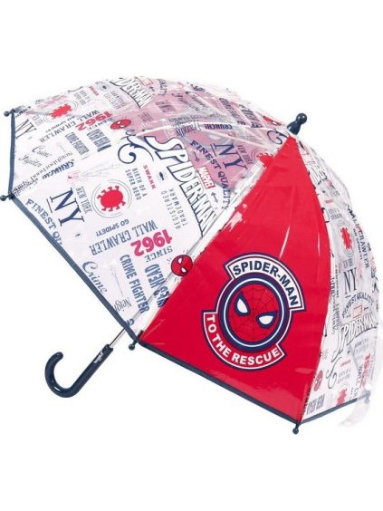 Spider-Man priehľadný chlapčenský dáždnik