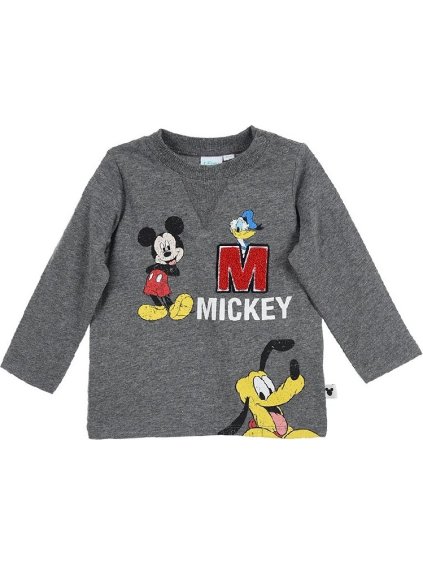 Mickey Mouse tmavosivé chlapčenské tričko