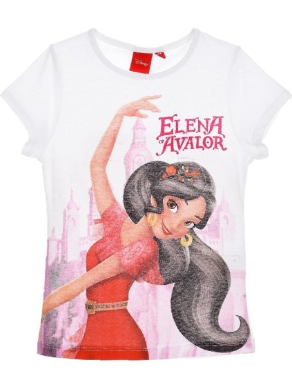 Elena from Avalor biele dievčenské tričko s potlačou
