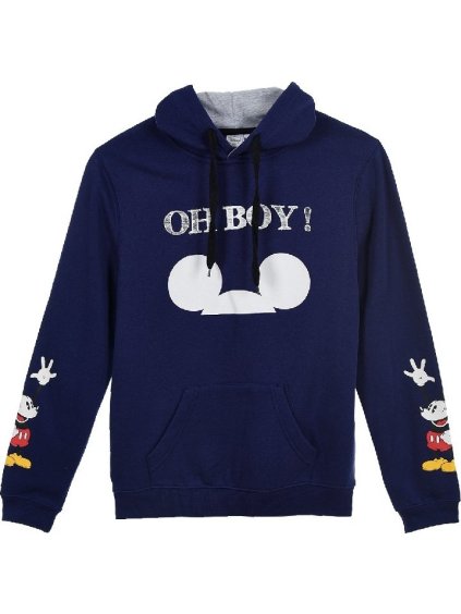 Mickey Mouse tmavomodrá pánska mikina Oh Boy
