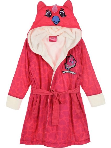 Hatchimals - tmavoružový dievčenský župan