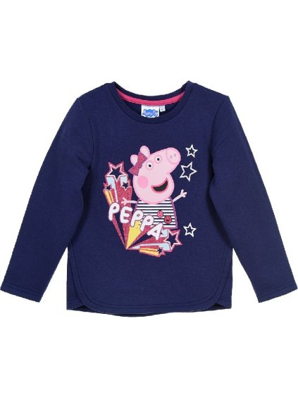 Dievčenská fialová mikina Peppa Pig