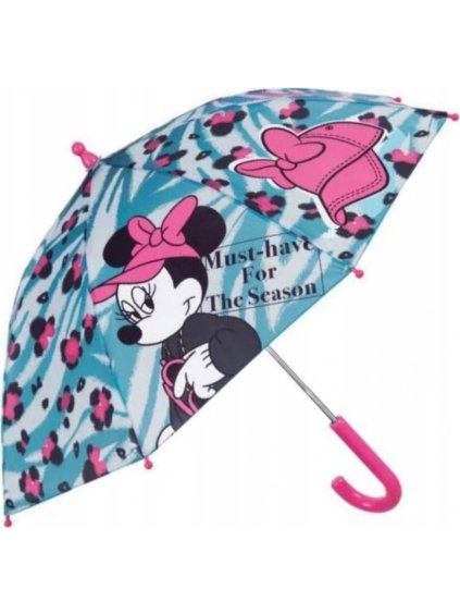 Dievčenský modrý dáždnik Minnie Mouse 42 cm