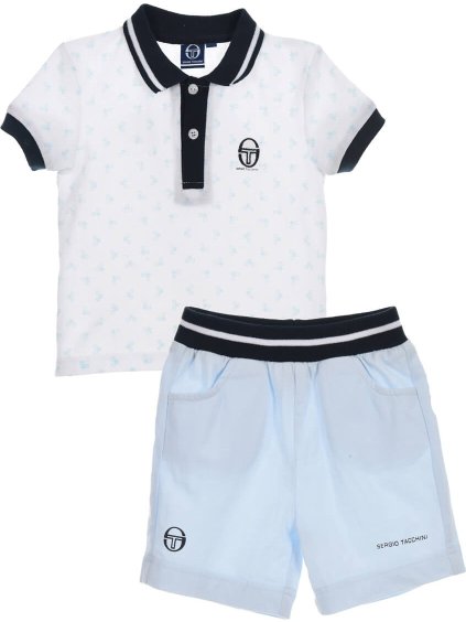 Biely chlapčenský set tričko + kraťasy