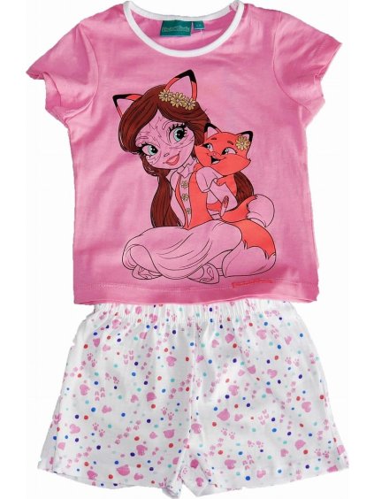 Felicity Fox a Flick dievčenské ružové nočné prádlo