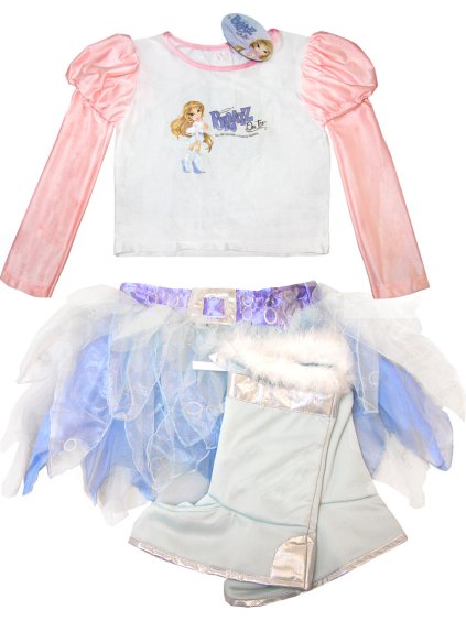 Bratz dievčenské kostým blúzka + sukňa + topánky
