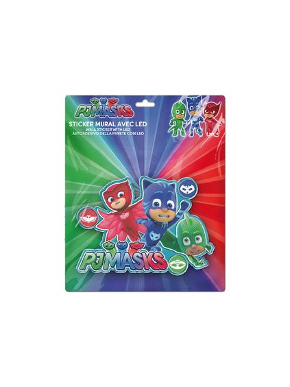 PJ Masks samolepiaca nástenná LED lampa