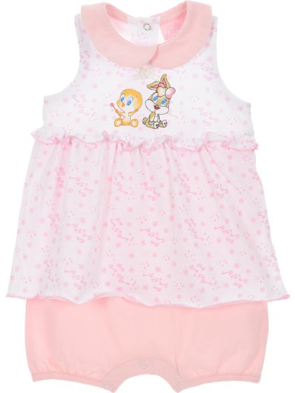 Looney Tunes dievčenské ružovo-biele body