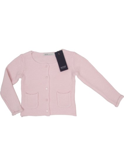Emoi dievčenský púdrový sveter s gombíkmi