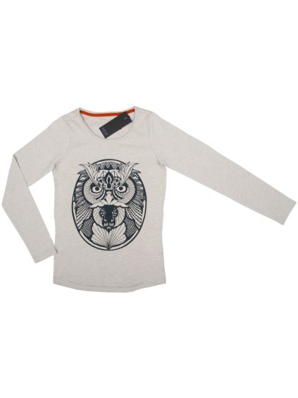 Emoi dievčenské biele tričko so sovou