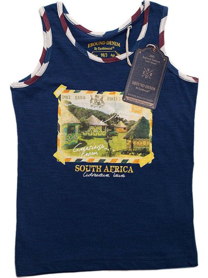 Ebound chlapčenský tmavomodrý nátelník s potlačou