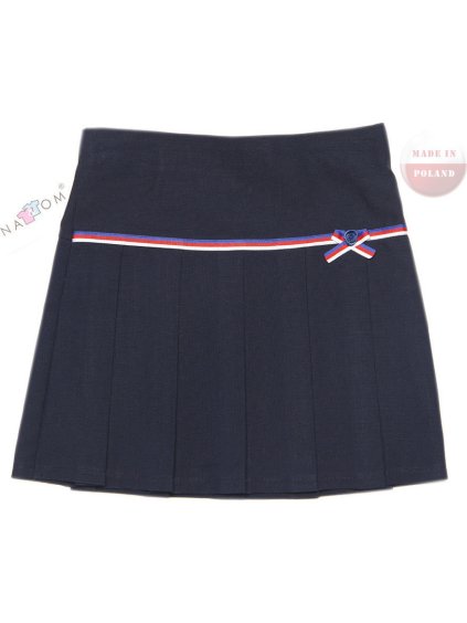 Sukňa pre dievčatá s farebným pruhom