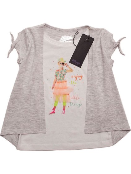 Emoi sivé tričko s krátkym rukávom