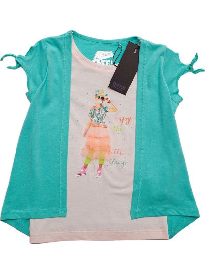 Emoi zelené tričko s krátkym rukávom