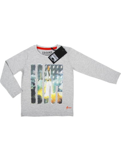 Ebound sivé chlapčenské tričko s raketou