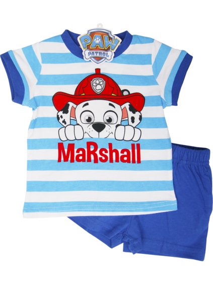 Tlapková patrola chlapčenský pruhovaný set MARSHALL
